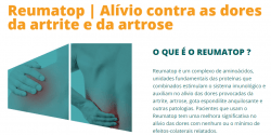 Artrite e Artrose com o Reumatop